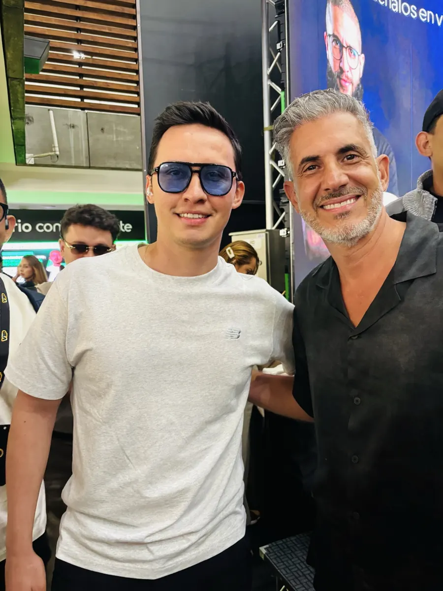 Iván Rodríguez con Jürgen Klarić en Feria Effix 2026, Medellín